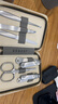 尖工（JIANGONG）指甲刀套装工具（6件）斜口指甲剪钳鼻毛剪刀挖耳勺男士工具包 实拍图