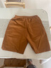 【安德玛制造商】休闲短裤男女款户外速干沙滩裤纯色夏跑步运动裤 焦糖色 2XL 实拍图