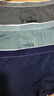 莫代尔 男士内裤男纯棉舒适中腰青年四角裤衩子男大码平角裤短裤头 *3件装/深蓝+深灰+浅灰 3条 L90-110斤 实拍图