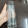 格亚（GEYA）抗菌钛茶杯双层玻璃杯男士钛杯商务玻璃泡茶水杯杯子办公礼品定制 锆石天幕款【皮质礼盒】400ml 实拍图