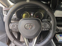 绅创丰田方向盘套凯美瑞卡罗拉荣放rav4亚洲龙汉兰达雷凌赛那专用把套 【圆形】-黑色-带原车标 丰田全车系适用 实拍图