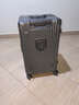 狄斯顿保罗行李箱大容量30英寸超大号结实耐用合金硬壳密码箱出国托运旅行箱 灰色【加厚加深铝框+全封闭干湿内衬】 26英寸  【USB+杯架+挂钩+支架】 实拍图