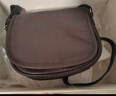 裘真头层植鞣牛皮休闲马鞍包复古简约单肩斜挎包女真皮小包 咖啡色 实拍图