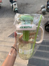 【京东物流】水杯冰霸吸管杯高颜值学生茶水分离大容量杯子 肚肚杯1个-浅绿色 实拍图
