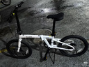 喜德盛折叠自行车w5铝合金车架禧玛诺6速油碟刹上班通勤代步折叠单车 月光白 实拍图