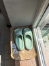 牧童儿童拖鞋夏季家居鞋室内软底浴室男女童亲子凉拖鞋 艾草绿 250 实拍图