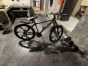 EG7山地自行车成人学生变速越野单车双减震赛车26寸青少年男女 六刀【升级减震 轻量铝架】黑白 26寸21速【适合：160-180CM】 实拍图