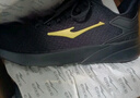 鸿星尔克跑步鞋秋季透气男鞋轻便网面通勤休闲跑鞋户外慢跑运动鞋子经典款 正黑/国王金-2123【网面透气】 40 实拍图