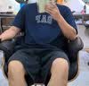 GAP男女装春季款纯棉字母logo短袖T恤常规上衣美版570044 海军蓝 XL 美码 2XL亚洲码185/108A 【偏小，建议选大一码】 实拍图