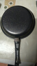 【亏本清仓】韩式麦饭石色不粘锅平底锅铁锅电磁炉不带盖 【经济实用】黑色 18cm 实拍图