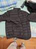 鸭鸭（YAYA）黄晓明同款轻薄羽绒服男短款立领修身轻型保暖帅气冬季外套潮KX 黑色 3XL /190 实拍图