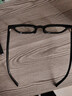 青年时代近视眼镜男女黑框大脸方框可配度数时尚潮流黑色大框平光眼镜框 黑色框【精美礼盒】 镜框+0度防蓝光（适用无度数） 实拍图