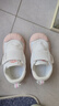 牧童幼儿园鞋春秋款室内鞋男童防撞学步鞋女宝宝小白鞋 白桃粉1 24 实拍图