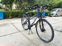 邦德·富士达公路自行车铝合金车架蝴蝶把禧码诺24级变速700C男女成人旅行单车 消光蓝 实拍图