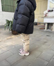 WALNUT DUCK小黄鸭儿童冬季加厚束脚长裤新款休闲保暖冬装轻薄羽绒裤潮FK939 卡其色 100 （建议身高90-100） 实拍图