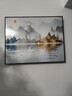【京东物流】电表箱装饰画免打孔现代简约客厅餐厅挂画开关盒遮挡 山水画 50*40遮挡40*30 上掀款-无液压杆 实拍图