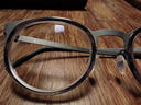 目师傅私藏货姜文同款超轻纯钛8g可配近视眼镜框复古圆框无螺丝手工眼镜架9704 灰色 单镜框48大码 实拍图