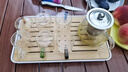 瓷牌茗茶具（cipaiming teaset） 透明玻璃茶具整套套装家用功夫茶壶茶杯会客泡茶器 透明八骏壶6彩杯+小长方盘 实拍图