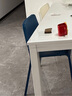 宜家（IKEA）帝奥多斯可堆叠白色餐桌椅凳子家用靠背现代简约塑料 白色*2 实拍图