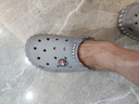 大嘴猴（paul frank）洞洞鞋凉鞋男拖鞋 户外休闲旅行两穿沙滩鞋舒适耐磨透气包头 灰色（男款） 42-43 标准码 实拍图
