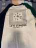 李维斯（Levi's）儿童装长袖T恤秋季新款男童女童上衣宝宝打底衫 糖果白 160 /80 【建议身高158-170cm】 实拍图