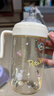小土豆（potato）吸管奶瓶PPSU婴儿奶瓶6个月以上大宝宝带重力球奶嘴300ml 清水蓝 实拍图
