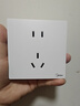 美的（Midea）开关插座面板86型家用办公暗装墙壁多孔一开双控五孔usb三孔16A 正五孔插座 实拍图