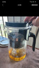 金灶（KAMJOVE） 玻璃茶壶 茶水分离飘逸杯泡茶壶 过滤花茶壶茶道杯茶具泡茶器 K-201搭配K-106玻璃4杯 实拍图