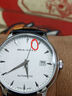 海鸥（SEAGULL）手表男士自动机械表 日历皮带男士手表 生日礼物男表 白盘条钉 实拍图