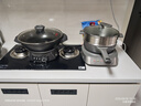 奥克斯（AUX）电炒锅铸铁无涂层一体多功能插电锅炒菜专用物理不粘电热锅大容量炖蒸煮煎电蒸锅家用电锅电火锅 定时款-34CM双笼【推荐5-7人】17.5L 实拍图