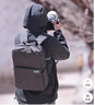 宜丽客（ELECOM）单反相机包双肩包时尚旅行数码专业摄影摄像微单背包男女大容量防潮防水 月光色M码【中号】 实拍图