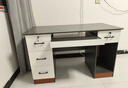 卓禾电脑桌台式机带抽屉书桌家用工作台简约现代办公桌椅卧室轻奢桌子 四抽+主机位款|高级灰140CM 组装（自行安装教程） 实拍图