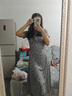 沂懿连衣裙女裙子夏天女装2025新款少女感显瘦遮肚子长裙小个子温柔风 假两件蝴蝶结连衣裙【灰色】 M 【建议95-110斤】 实拍图