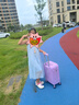 G.DUCKKIDS小黄鸭行李箱小型大容量拉杆旅行箱女高颜值密码登飞机箱短 雪糕箱香芋紫 20英寸 实拍图
