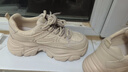 骆驼（CAMEL）老爹鞋女网面厚底老爹鞋舒适增高运动休闲运动鞋子 L24S283078杏色【四季款】 37 实拍图