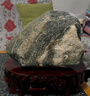 琴书侣实木加高根雕摆件泰山石底座花盆景鱼缸奇石头摆件木托可挖槽定制 1D款长22宽13高6cm 实拍图
