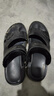 奥康（Aokang）官方男凉鞋 夏季沙滩鞋软底舒适透气两穿男拖鞋休闲鞋黑色41码 实拍图
