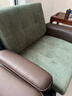 小木槿意式轻奢Daiki休闲单人沙发椅设计师高档客厅阳台接待酒店洽谈椅 复古绿Daiki椅【编织皮艺+棉麻】 实拍图