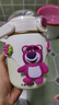 迪士尼（DISNEY）草莓熊儿童保温杯女士大容量大肚杯水杯316不锈钢学生高颜值吸管 【白色700ml】送杯刷+3D贴 700ml 成人儿童女生生日礼物送女友老婆 实拍图