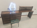 家逸实木斗柜梳妆台一体卧室化妆桌转角书桌化妆台小户型床尾收纳柜 实拍图