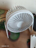 台式小风扇桌面风扇小型家用静音办公室桌面上usb风扇学生宿舍电风扇 【5吋一档直插款】静音大风力【简约白】 实拍图