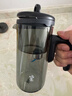 鸣盏飘逸杯玻璃内胆磁吸一键过滤泡茶壶茶水分离冲茶器沏茶壶功夫茶具 MZ8003B烟灰色(一键滤茶)0.5L 实拍图