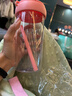 水杯2025女夏天高颜值吸管便携夏日耐高温女生喝水杯子 少女粉 600ml 实拍图