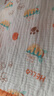 棉加加（Cotton++）纱布浴巾6层婴儿纯棉宝宝全棉100%新生儿童3-6-12岁洗澡包被裹巾 橘熊橙【a类6层一体超柔110*110 cm拉伸尺寸 实拍图