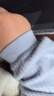 童泰（TONGTAI）宝宝内衣套装春秋季男女童家居服上衣高腰裤子睡衣坑条蓝色90cm 实拍图