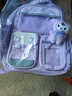 京悠雨日本儿童书包男女生小学生一六年级超轻便软减负大容量防水拉链款 小号紫色(适合1-2年级) 实拍图