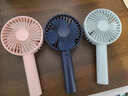 SOLOVE素乐质造N9手持风扇USB充电小风扇便携式小电扇夏季户外大风力学生宿舍办公桌面长续航轻音扇 粉色 实拍图
