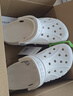 卡骆驰（CROCS）洞洞鞋贝雅男鞋女鞋轻便耐磨一脚蹬拖鞋休闲鞋|10126 白-100 36 /37(220mm) 实拍图