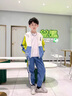 G.DUCKKIDS童装男童秋装套装儿童服装春秋季运动套装中大童风衣外套男孩衣服 绿色两件套gqeaeaa 140 尺码9~10岁【130-140cm】 实拍图