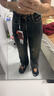 森马（Semir）森柔牛仔|牛仔裤女抓毛舒暖显瘦拖地裤2024冬新款阔腿裤港风复古 牛仔深黄泥染80332（舒暖款） XS 实拍图